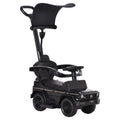 Mercedes-Benz G350 Ride-On Push Along Car with Steering Wheel Sliding Walker Stroller - Black