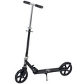 Adjustable Kids Scooter for Ages 3-8 with Foldable Design and Rear Brake - Black