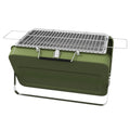 Foldable Suitcase Mini Charcoal Barbecue Grill BBQ - Green