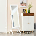 Freestanding Adjustable Tall Dressing Mirror 148x47cm - White