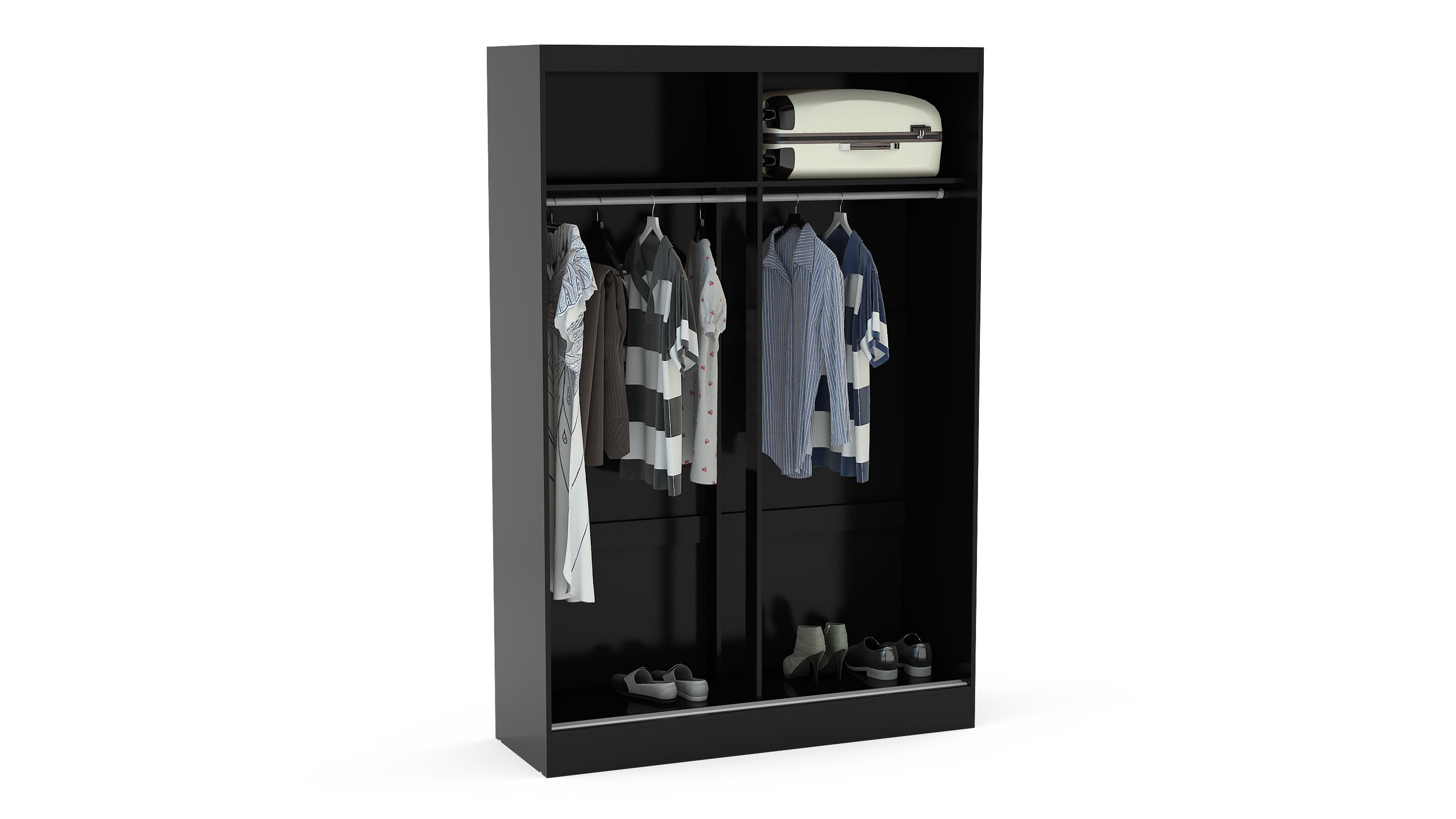 Lynx 2 Door Sliding Wardrobe With Mirror