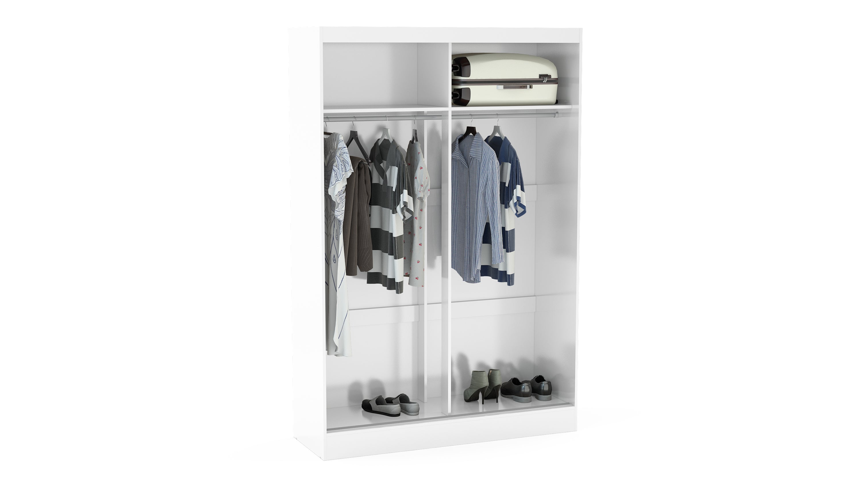 Lynx 2 Door Sliding Wardrobe With Mirror