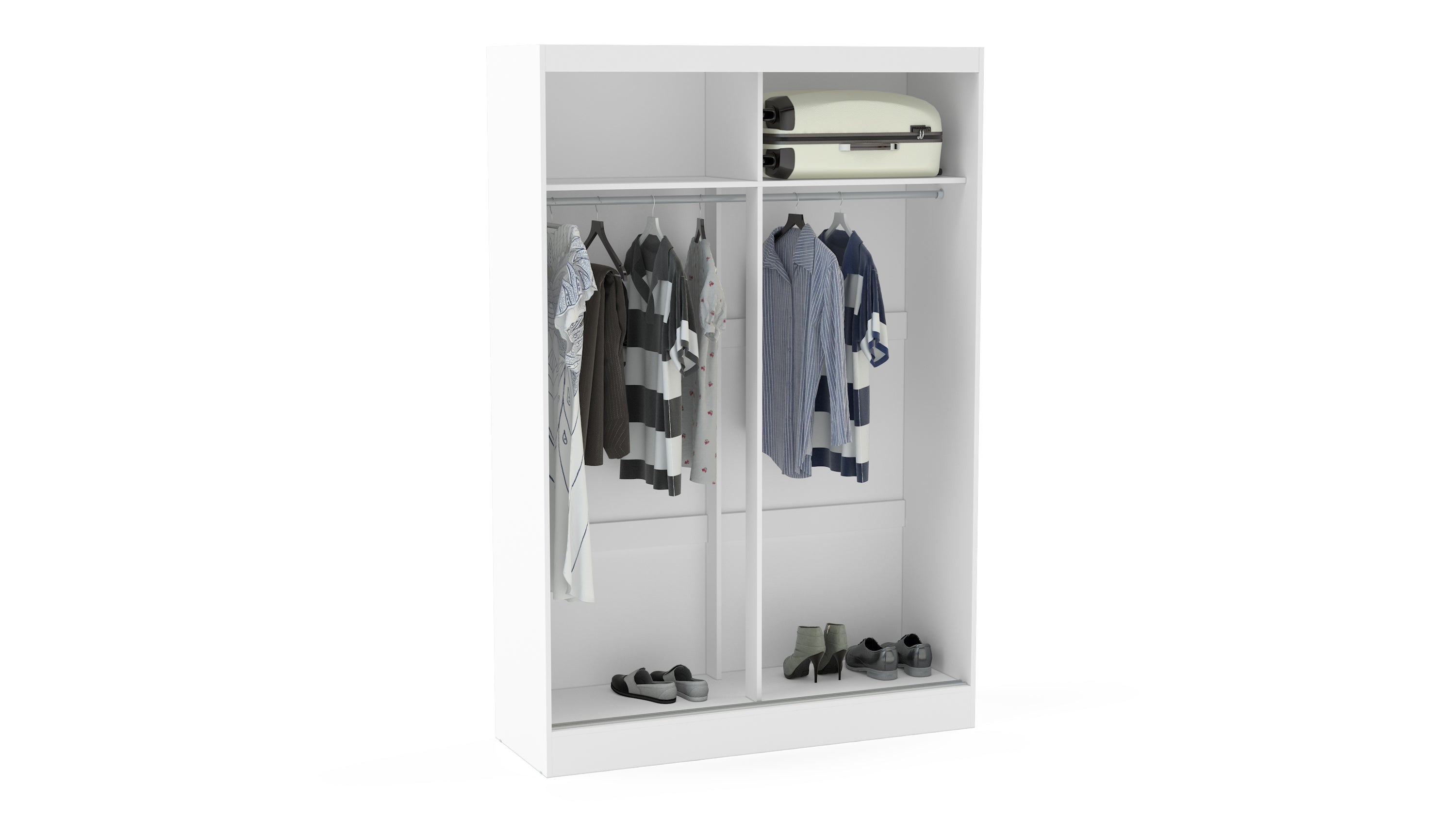 Lynx 2 Door Sliding Wardrobe With Mirror