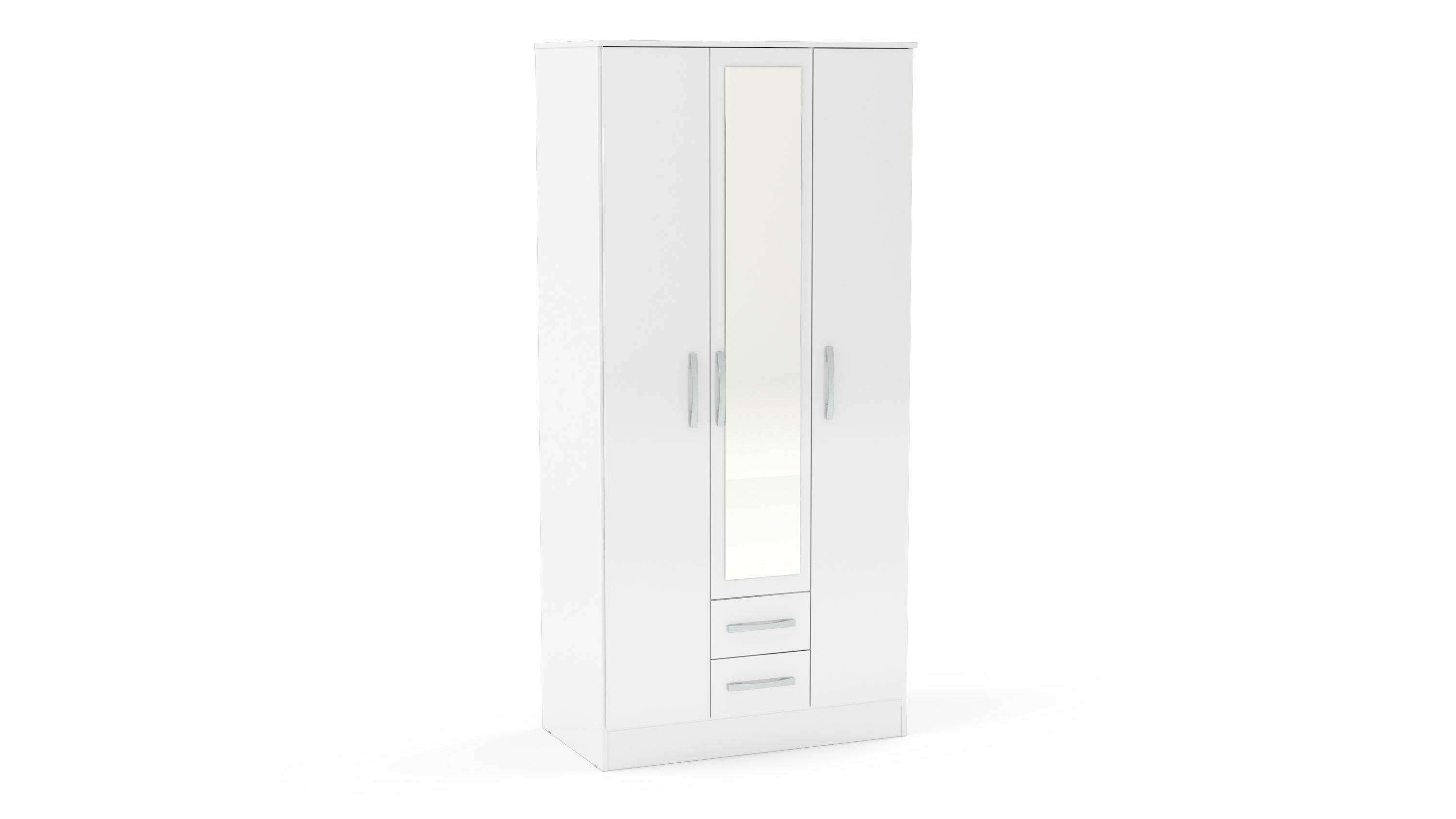 Lynx 3 Door 2 Drawer Wardrobe With Mirror