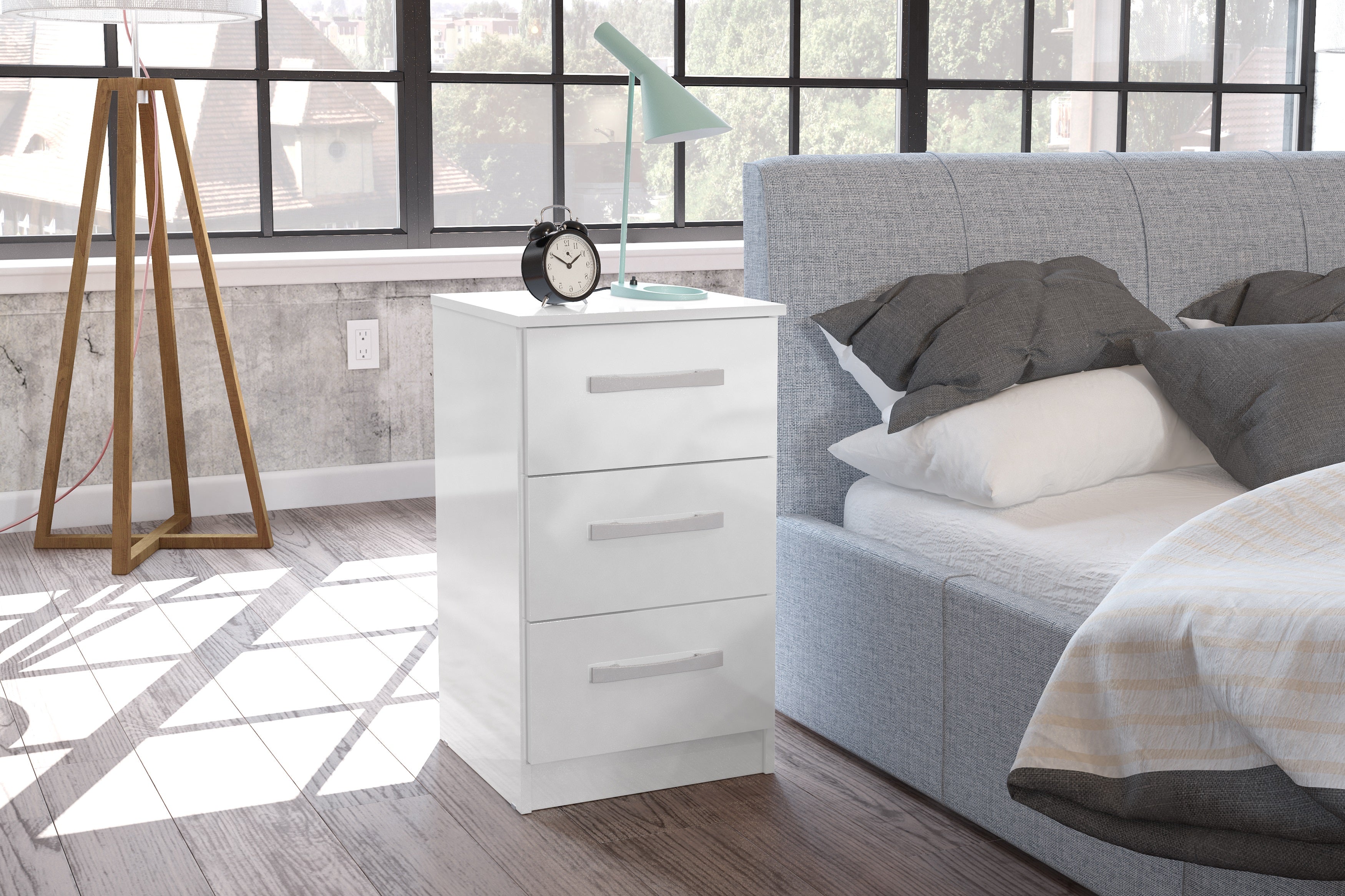 Lynx 3 Drawer Bedside