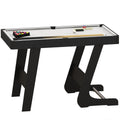 3.5ft Folding Snooker Pool Table with 2 Cues, 16 Balls & Accessories - Grey