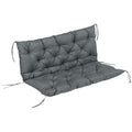 Garden Bench Cushion for 2 Seater Swing Chair 110 x 120 cm - Dark Grey