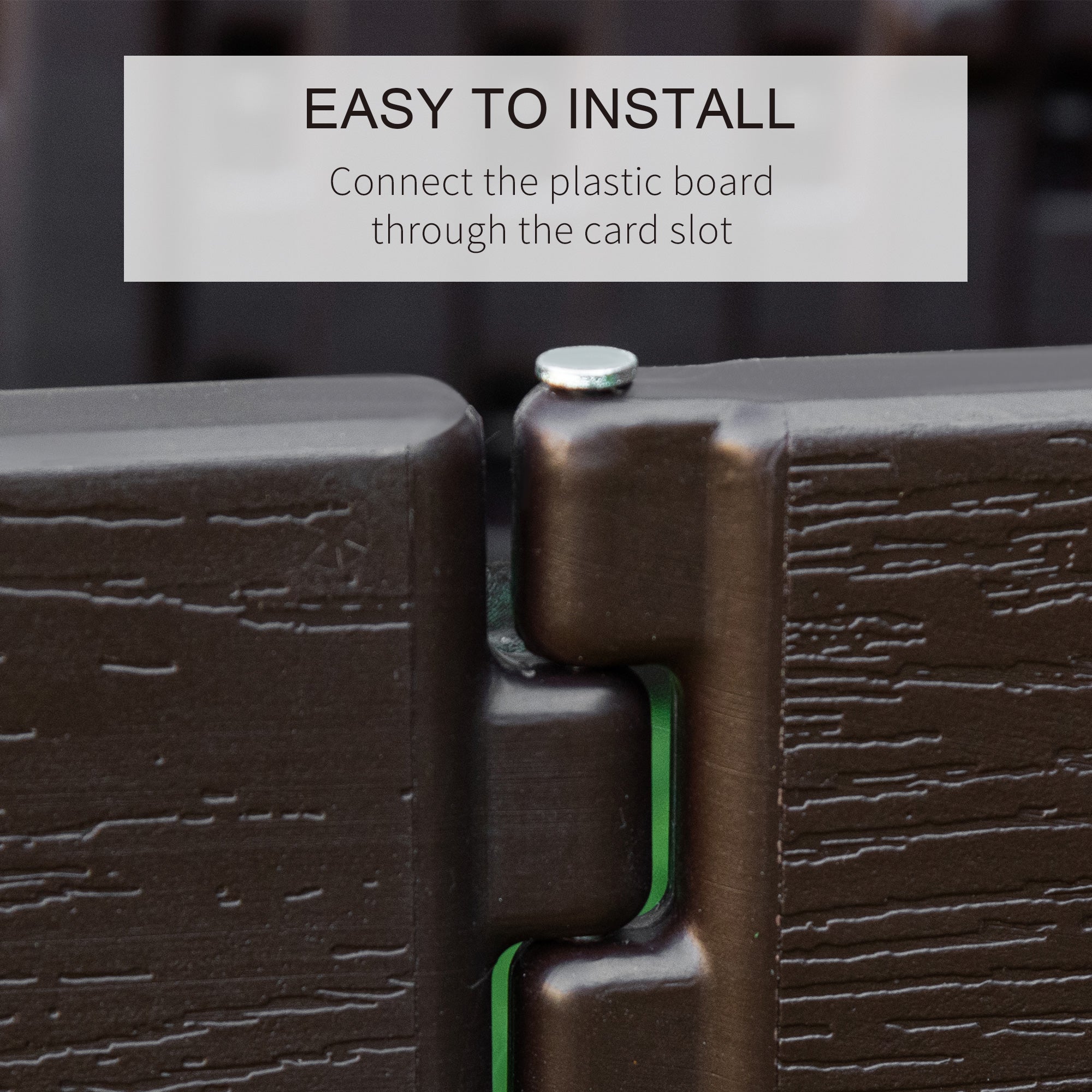 Raise Garden Bed Kit, 6 Panels DIY Planter Box Above Ground for Flowers/Herb/Vegetables Outdoor Garden Backyard with Easy Assembly, Brown