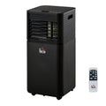 8000 BTU 4-in-1 Portable Mobile Air Conditioner with Remote, LED, Timer & Auto Shut-Down - Black