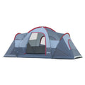 6 Person Dome Camping Tent with UV Protection - Grey