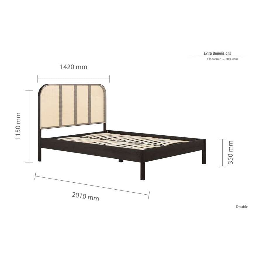 Margot Double Rattan Bed