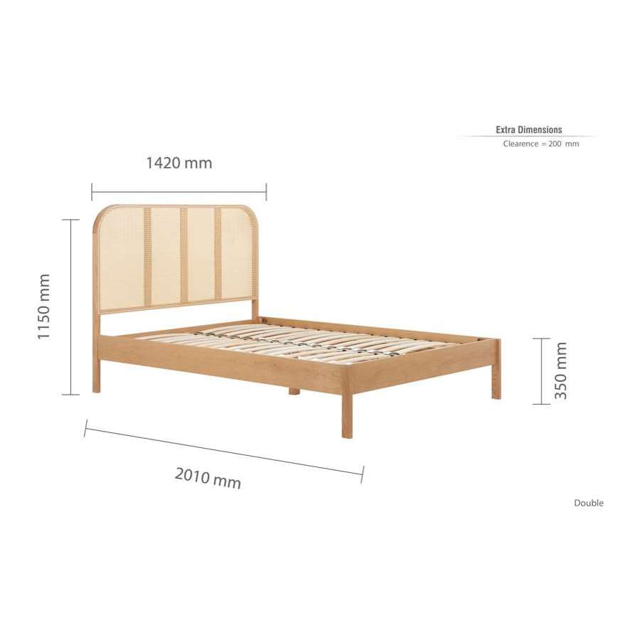 Margot Double Rattan Bed