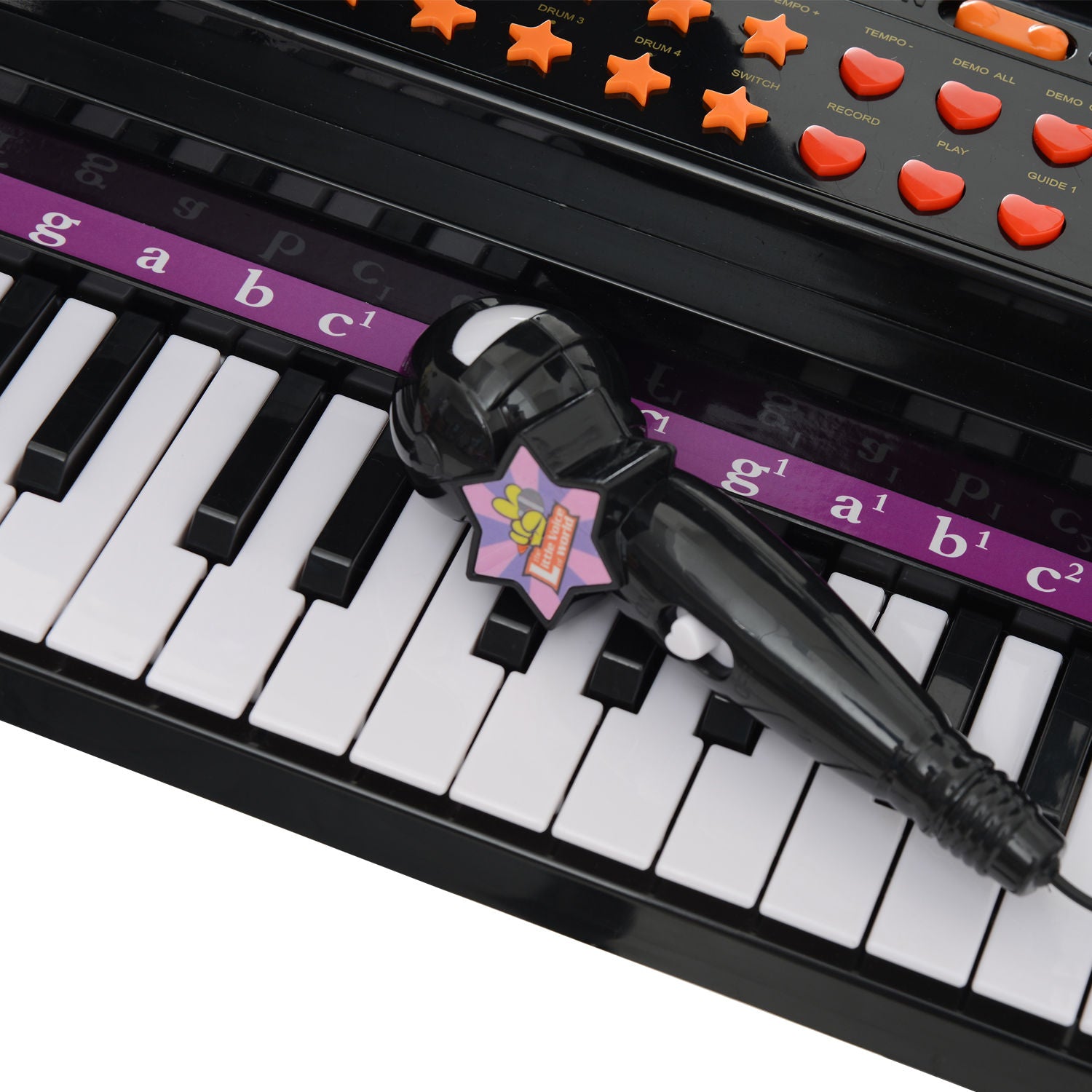 Mini Electronic Piano W/Stool-Black