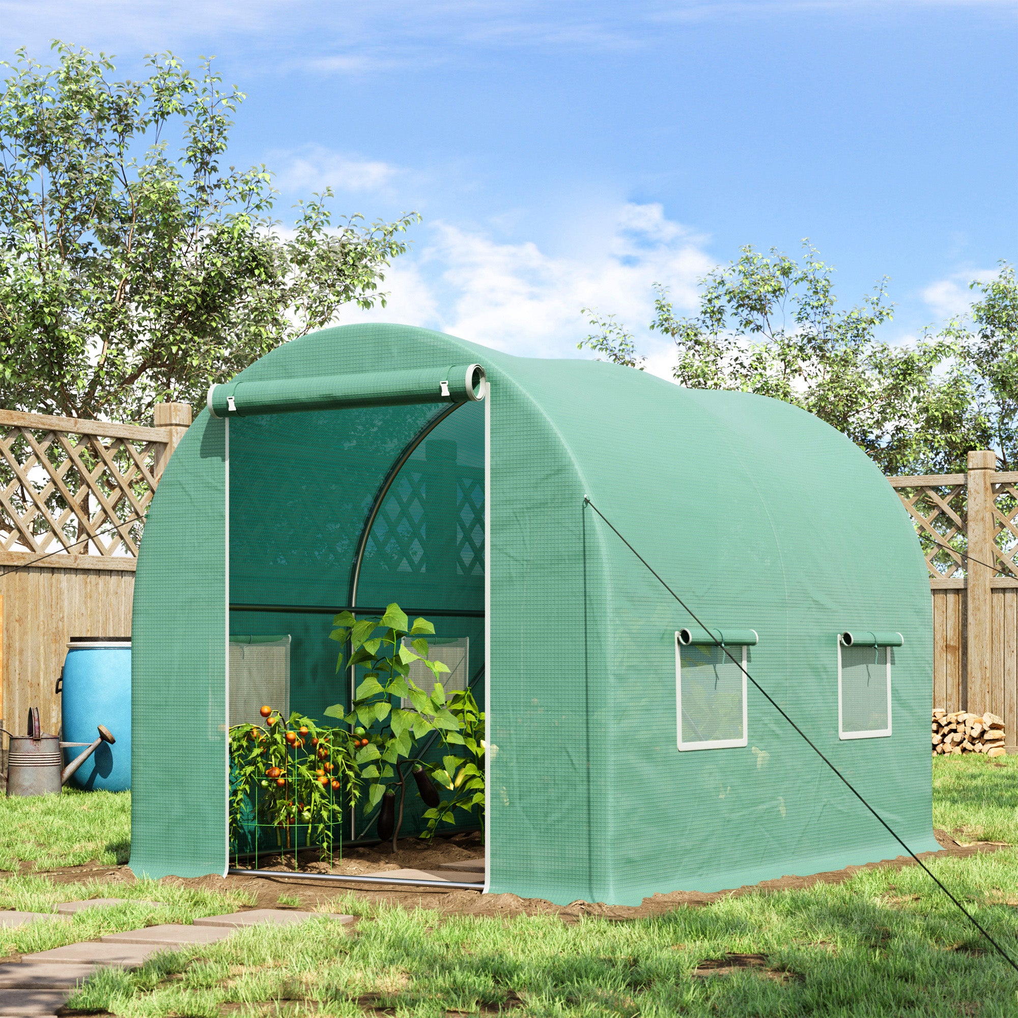 Walk-in Greenhouse, 3 x 2 M-Green