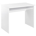 Computer Writing Desk 90W x 50D cm with Storage Compartment for Home Office - White