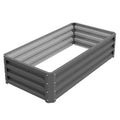 Galvanised Raised Garden Bed 120x60cm for Vegetables - Light Grey