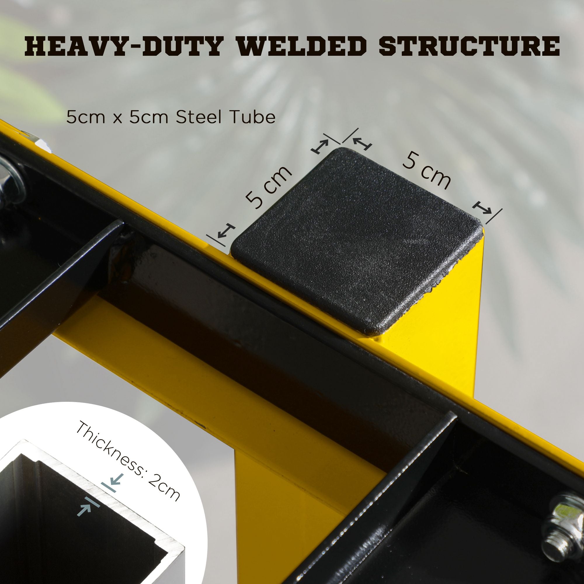 Dumbbell Rack Stand, 2-Tier Weight Storage Organizer, Stable Dumbbell Holder for Home Gym