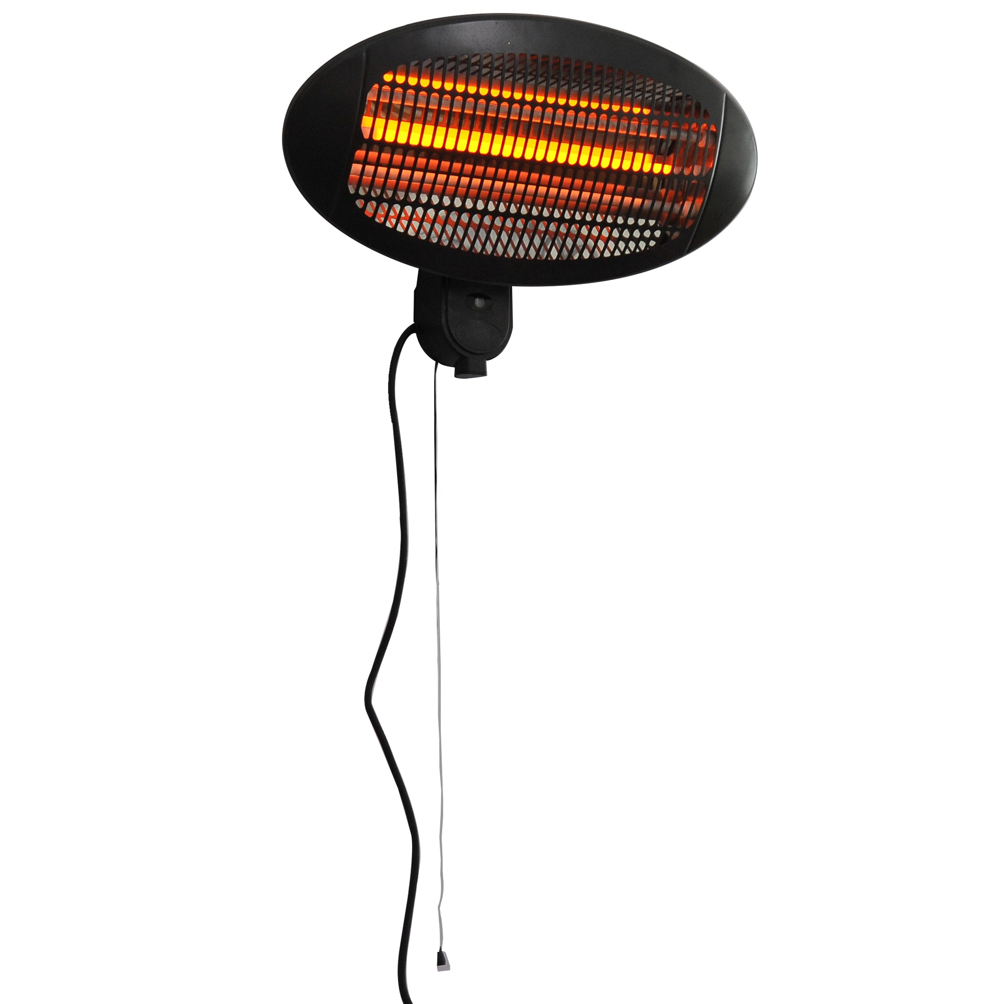 2kw Wall Mounted Infrared Electric Patio Heater Garden Outdoor Heating Warmer Waterproof 3 Power Settings Tilt Angle