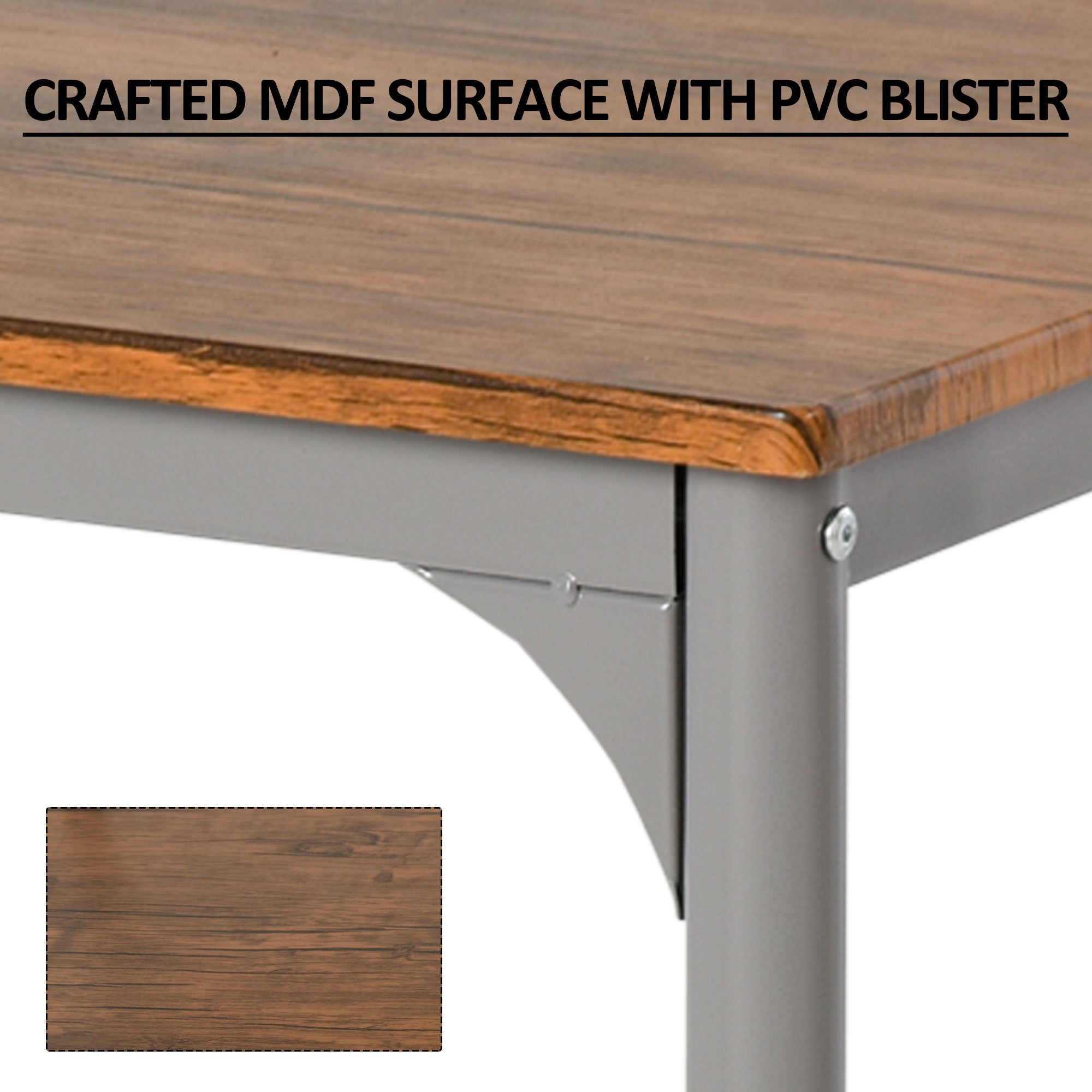 Modern 5-Piece Dining Table Set, Dining Table With 4 Chairs For Compact Dining Room& Kitchen, Brown