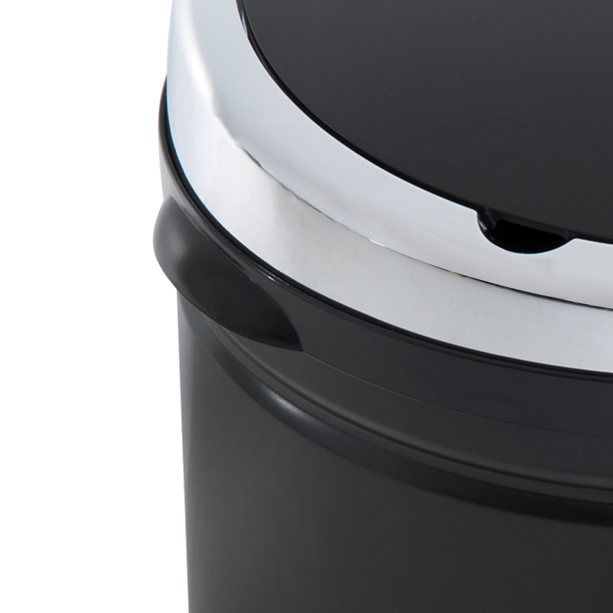 50L Stainless Steel Sensor Trash Can W/ Bucket-Black