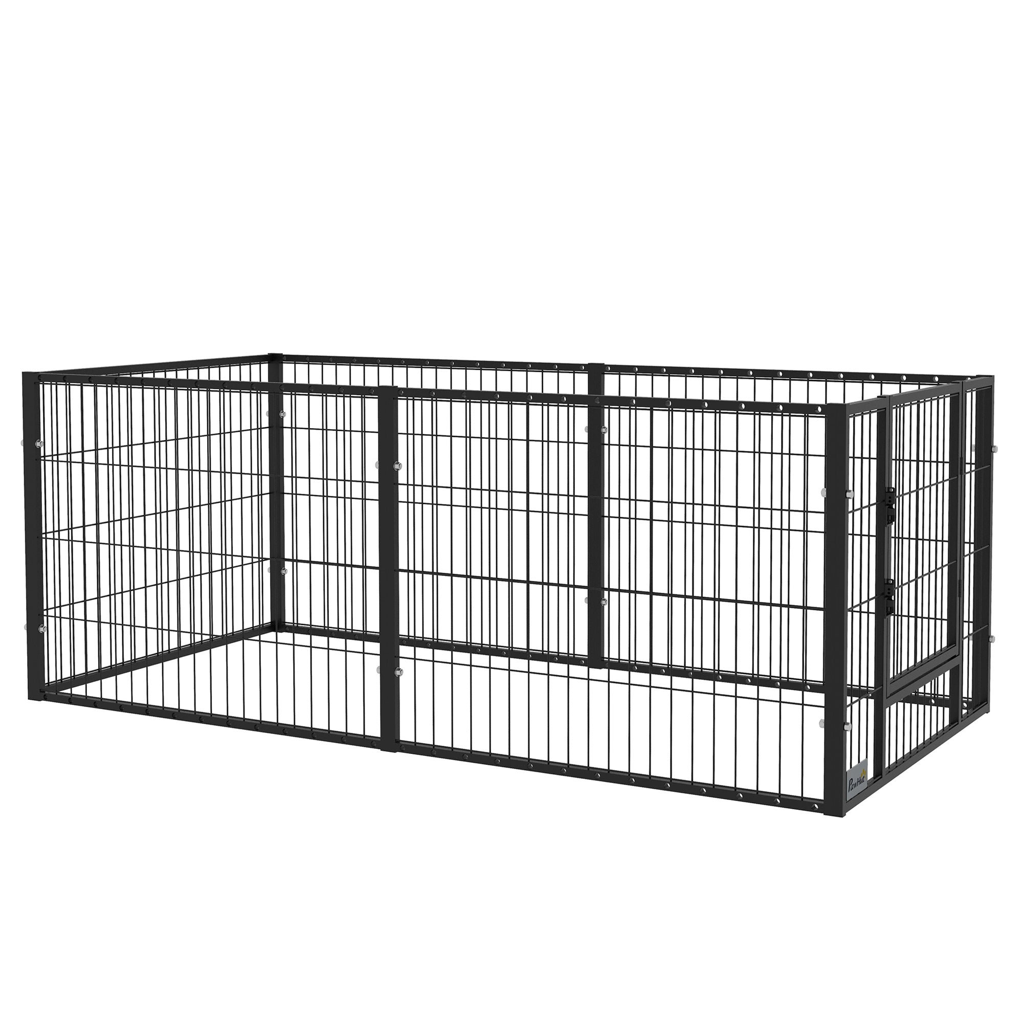 82.5-150 cm x 61 cm Heavy Duty Pet Playpen, 6 Panel Exercise Pen for Dogs, Adjustable Length, Indoor Outdoor, Small Sized Dogs