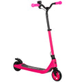 120W Electric Scooter with Battery Display, Rear Brake & Adjustable Heights for Kids 6+ - Pink