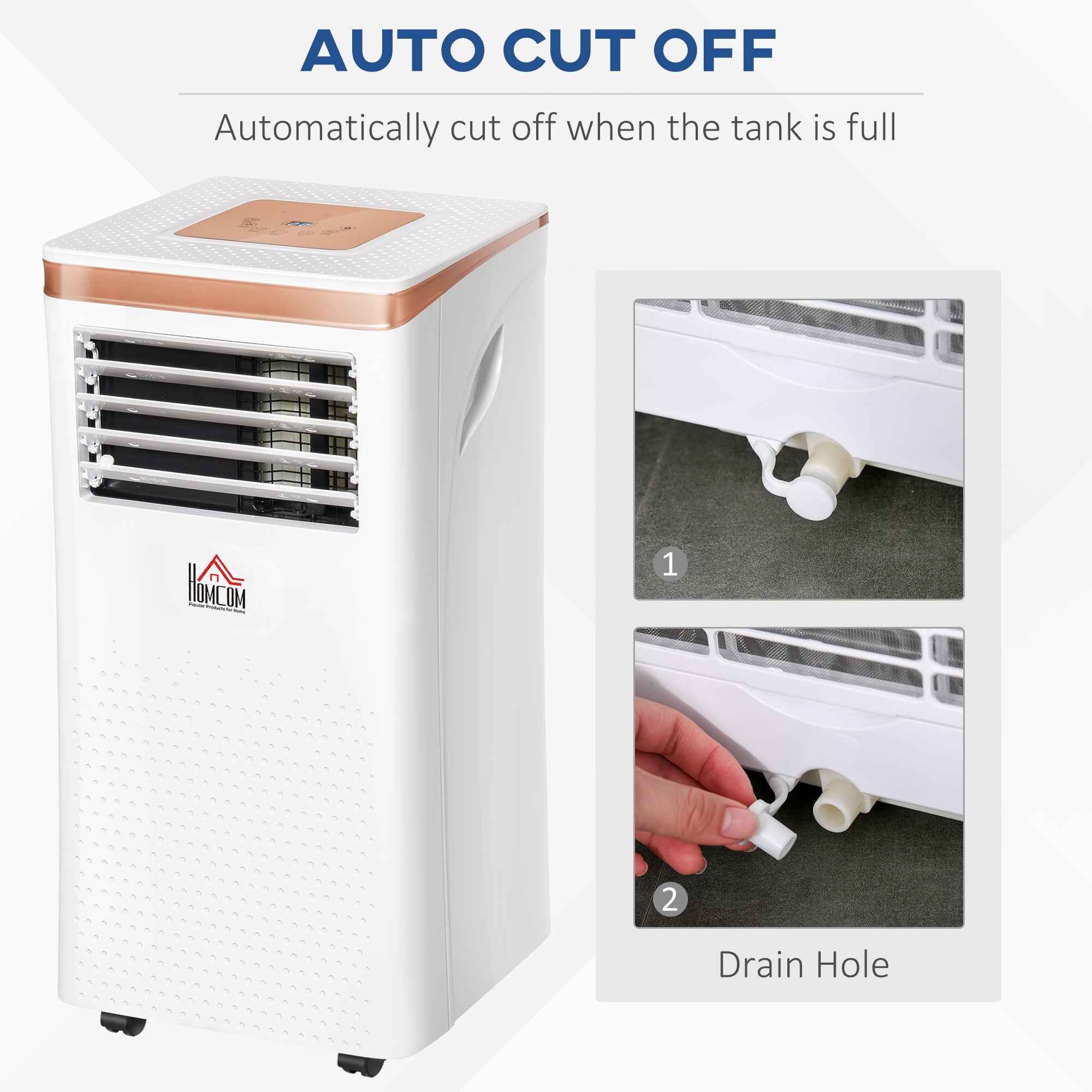 7000 BTU 4-In-1 Compact Portable Mobile Air Conditioner Unit Cooling Dehumidifying Ventilating w/ Fan Remote LED Display 24 Hr Auto Shut-Down