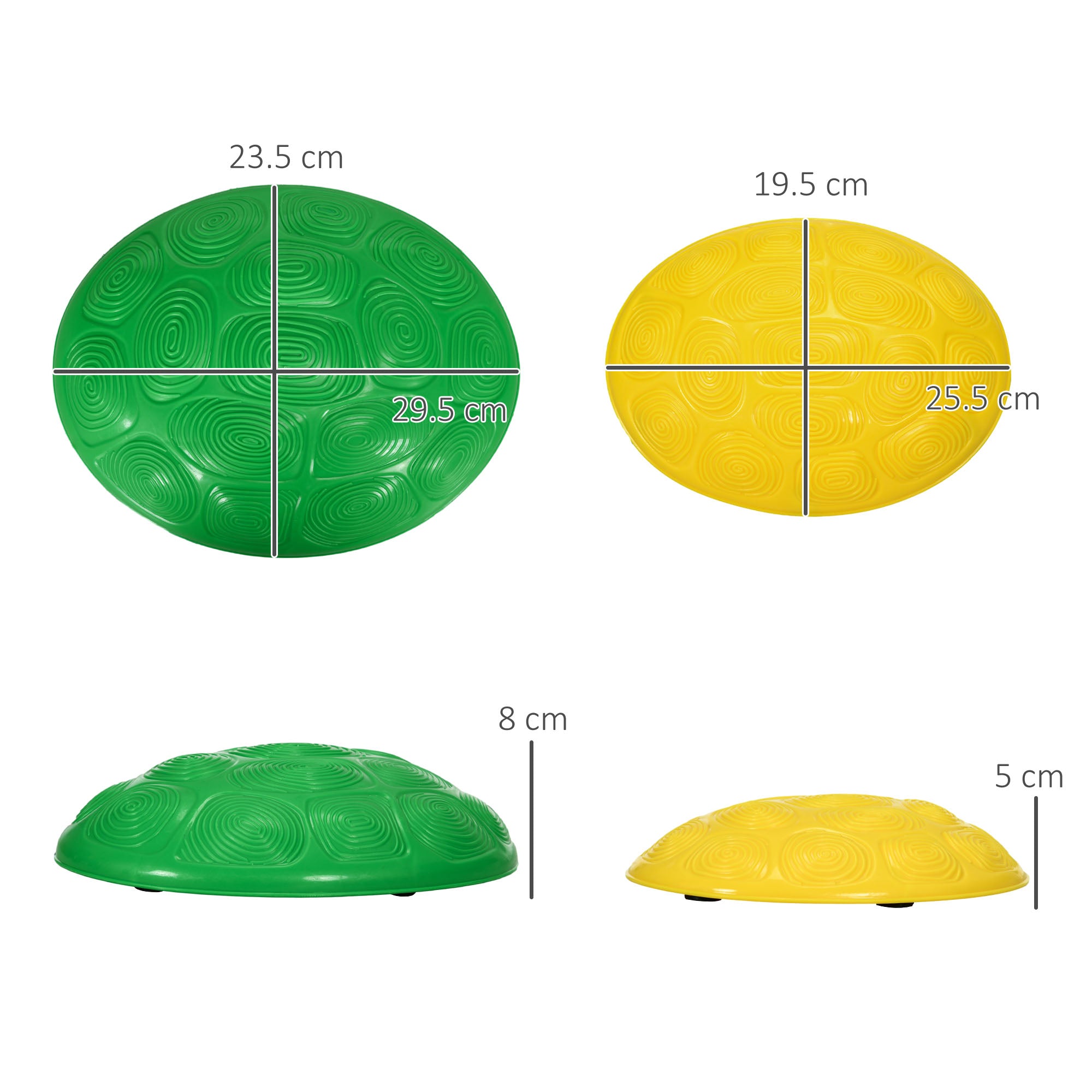 6Pcs Kids Stepping Stones with Non-Slip Mats, Balance River Stones Indoor Outdoor Sensory Toys for 3-8 Years Old