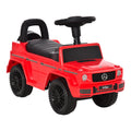 Aosom Mercedes-Benz G350 Toddler Push Handle Sliding Car with Big Steering Wheel & Anti-Overturning System - Red