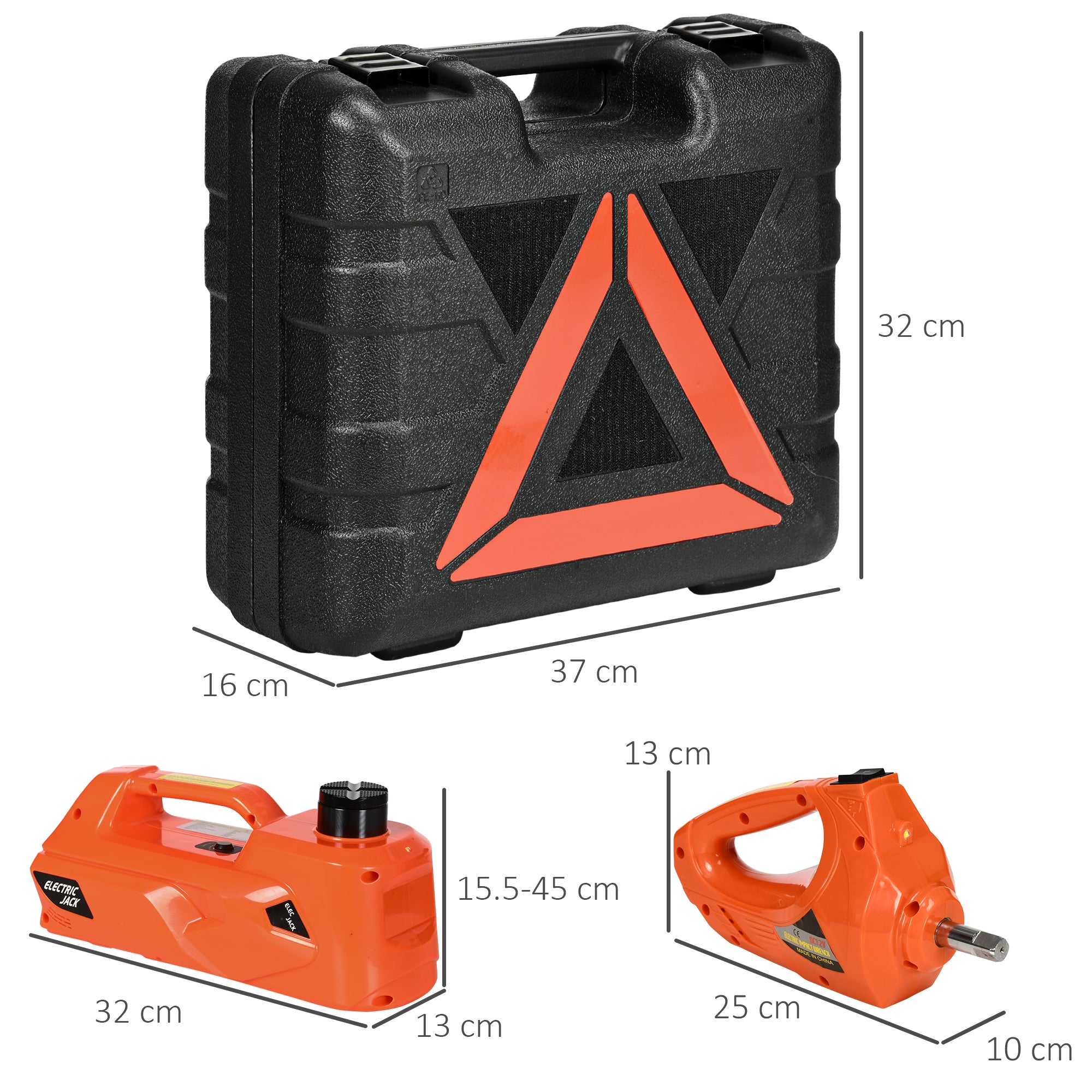 5 Ton (11000lbs) Electric Car Jack Kit with 12V Auto Car Floor Jack, Impact Wrench, 15.5-45cm Car Tire Lift Kit, for Car SUV Sedan MPV