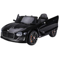 Licensed Bentley Kids 6V Electric Ride On Car with Remote Control - Black