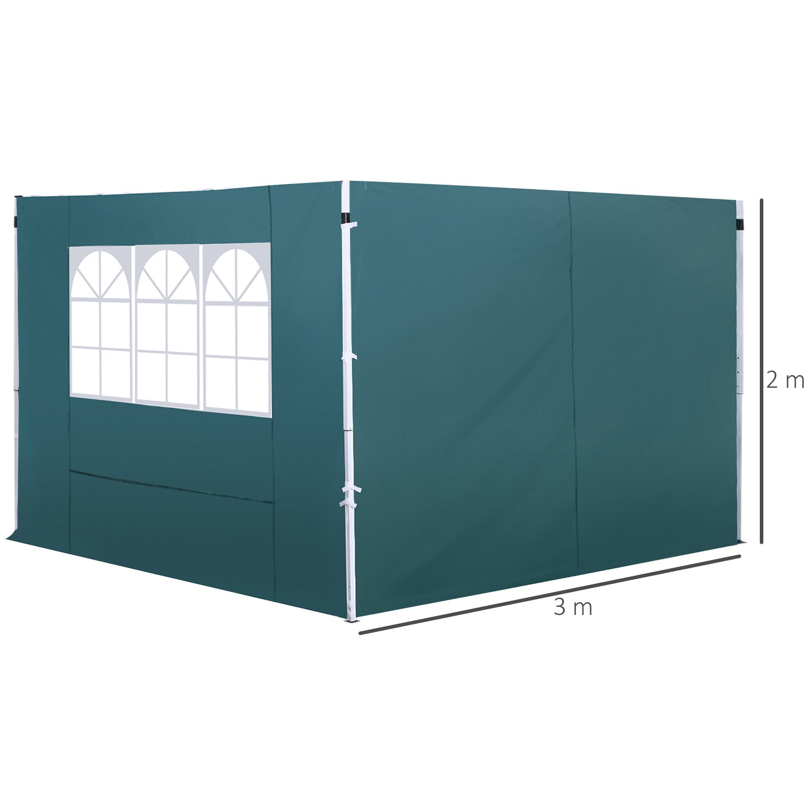 3m Gazebo Exchangeable Side Panel-Green