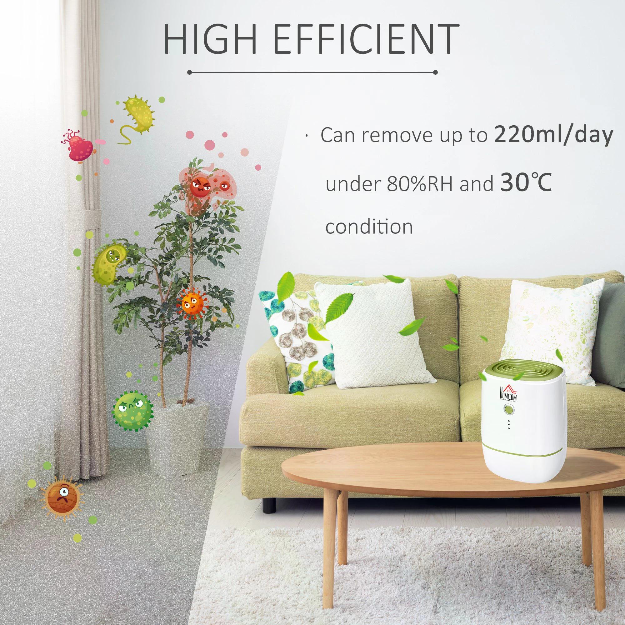 500ML Portable Small Dehumidifier Auto Shut Off Silent Moisture Air Cleaner for Bedroom, Bathroom, Living Room, RV