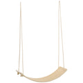 Wood Wobble Balance Board with Ropes for Full Body Workout - Natural