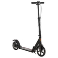 Foldable Adjustable Teens & Adult Kick Scooter with Dual Brake & Shock Mitigation System - Black