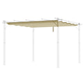 Replacement Retractable Pergola Canopy Cover 4x3 Metre - Beige