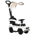 Mercedes-Benz G350 Ride-On Push Along Sliding Walker Toddler Car with Horn Steering Wheel - White