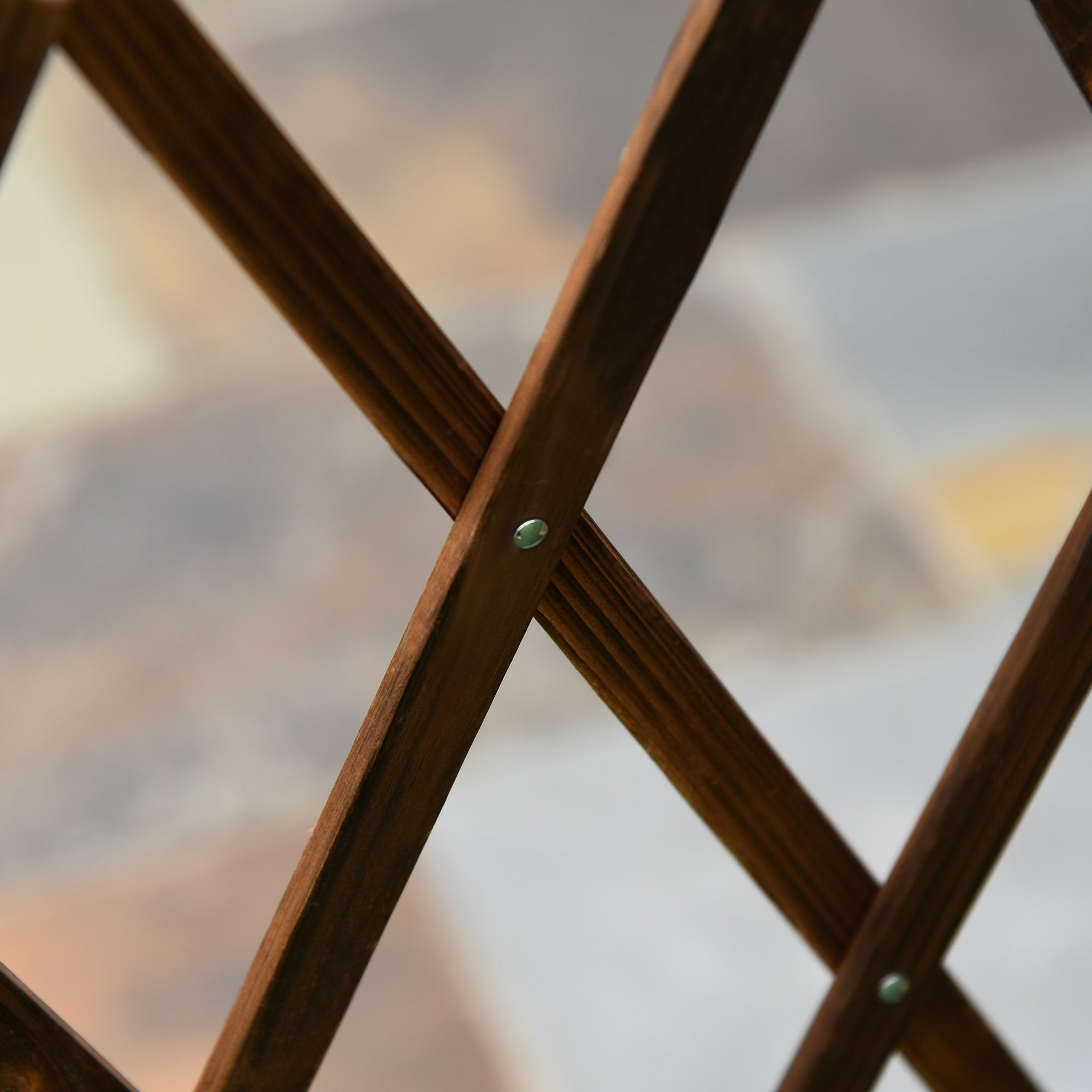 Freestanding Garden Fencing, Expanding Fence Trellis, Movable Scissor Grid, Foldable Garden Screen Panel, 225L x