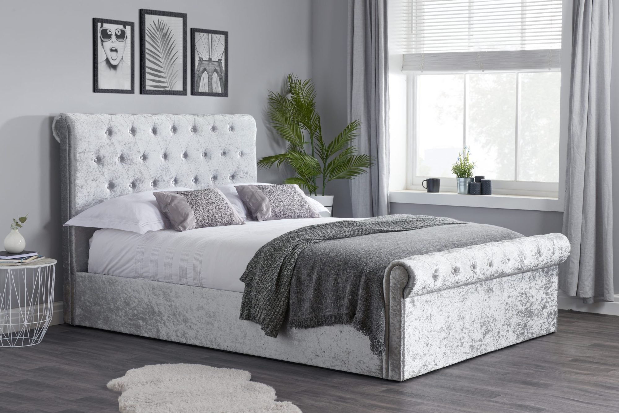 Sienna Small Double Ottoman Bed