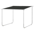 3x3 Metre Mobile Pergola Kit with Wheels and UV30+ Canopy - Dark Grey