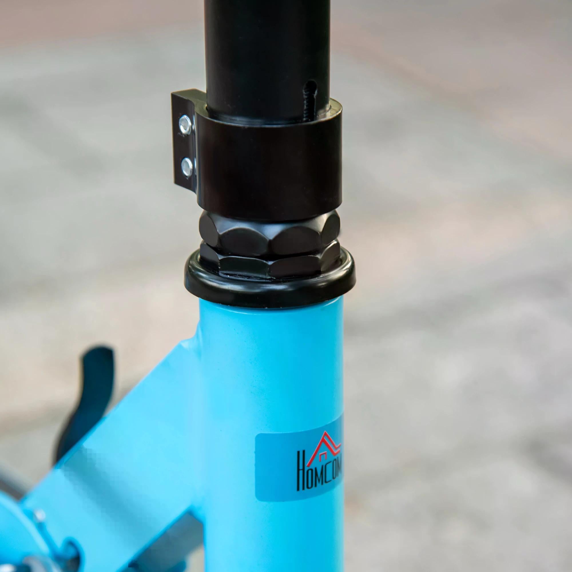 Scooter for Kids Toddler Foldable Kick Scooter with Adjustable Height Brake for Boys and Girls 3-8 Years Aluminium Blue