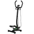 Free Stand Stepper 40L x 48W x 118H cm with Resistance Bands - Black/Green