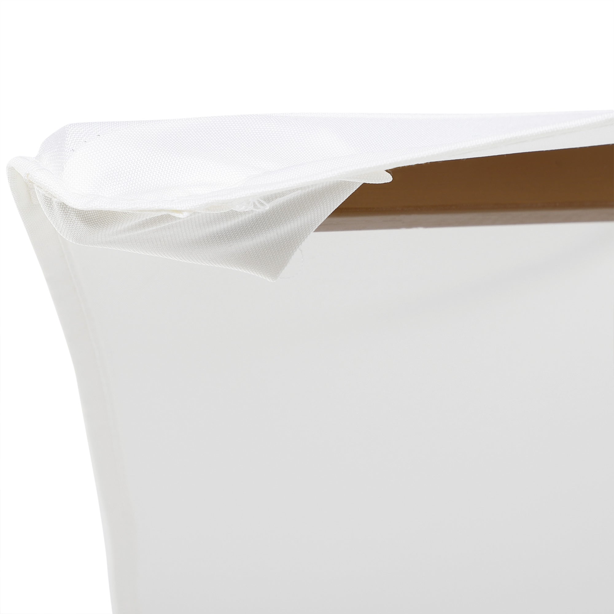 2.5m Patio Umbrella, Wood Garden Parasol, Sun Shade with 6 Ribs and Top Vent for Outdoor, White