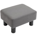 Small Footstool Foot Rest Chair 40x30x24cm for Home Office - Grey