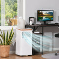 7000 BTU 4-in-1 Portable Air Conditioner with Remote, LED Display, Timer & Dehumidifier - White