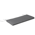 2 Seater Garden Bench Cushion with Thick Sponge Filling - Grey