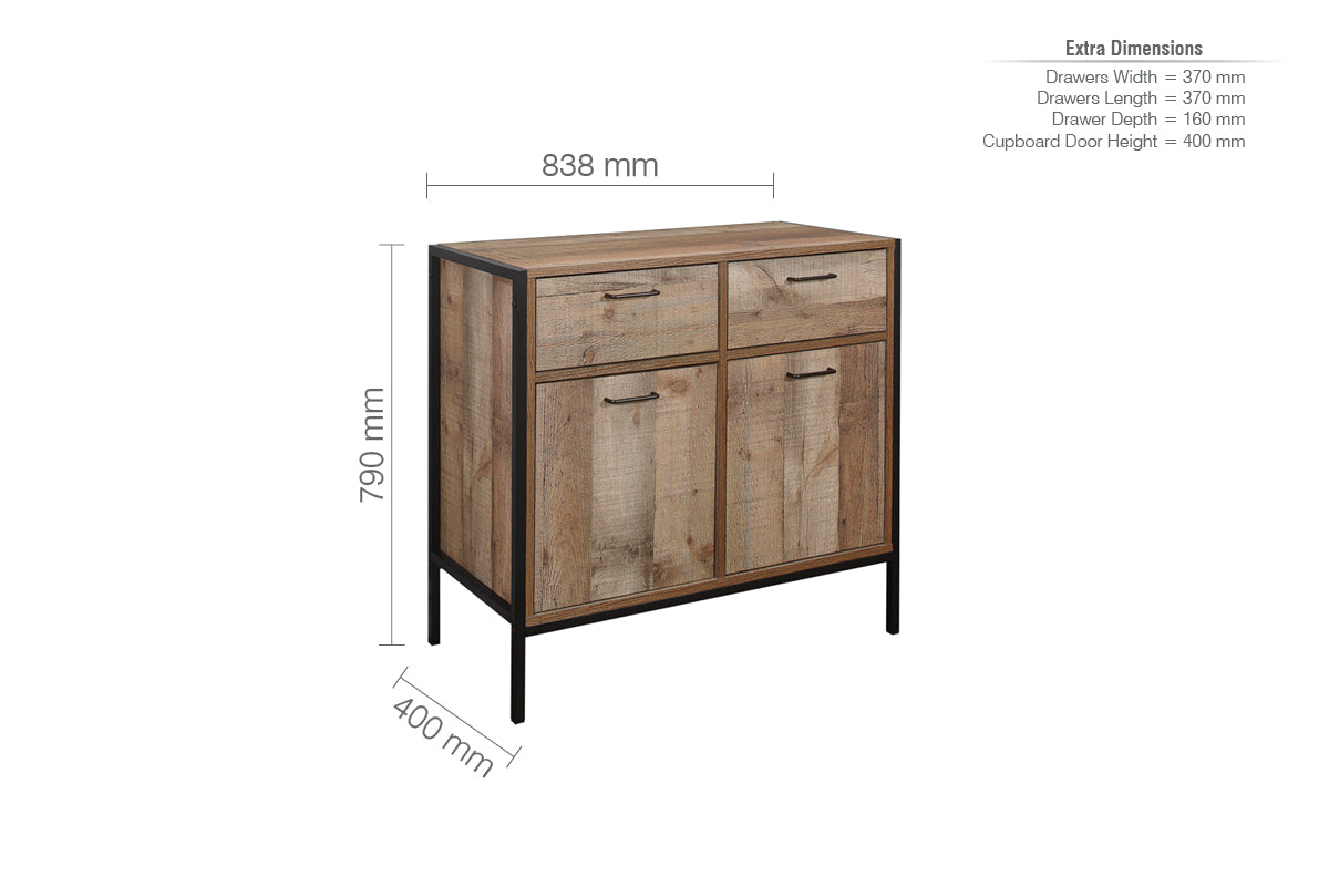 Urban 2 Door 2 Drawer Sideboard