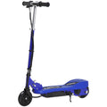 Kids Folding Electric Bike & E Scooter with 2x12V Rechargeable Battery 120W Adjustable Height PU Wheels 7-14 yrs - Blue
