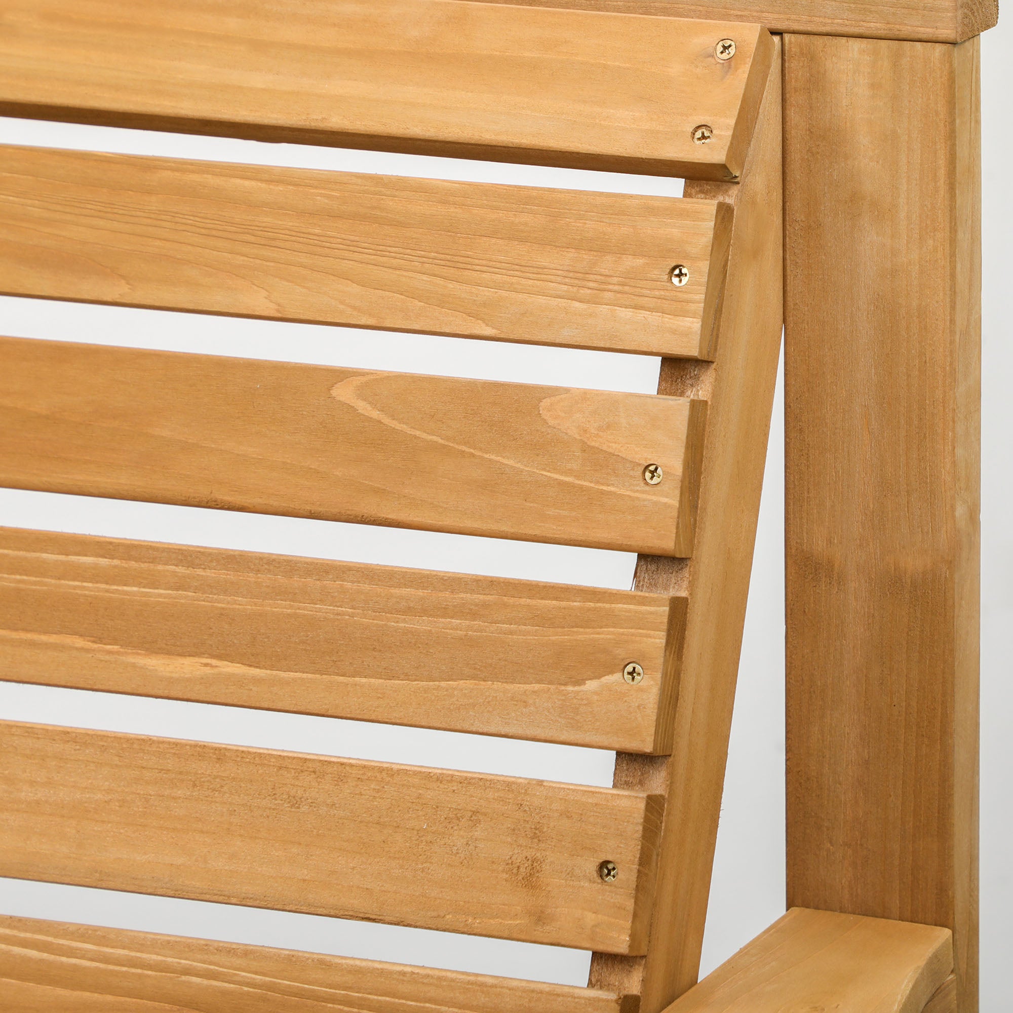 Wooden Garden Love Seat, 2 Seater Jack & Jill Companion Seat with Coffee Table and Parasol Hole, Partner Bench, Partner Bench, Brown