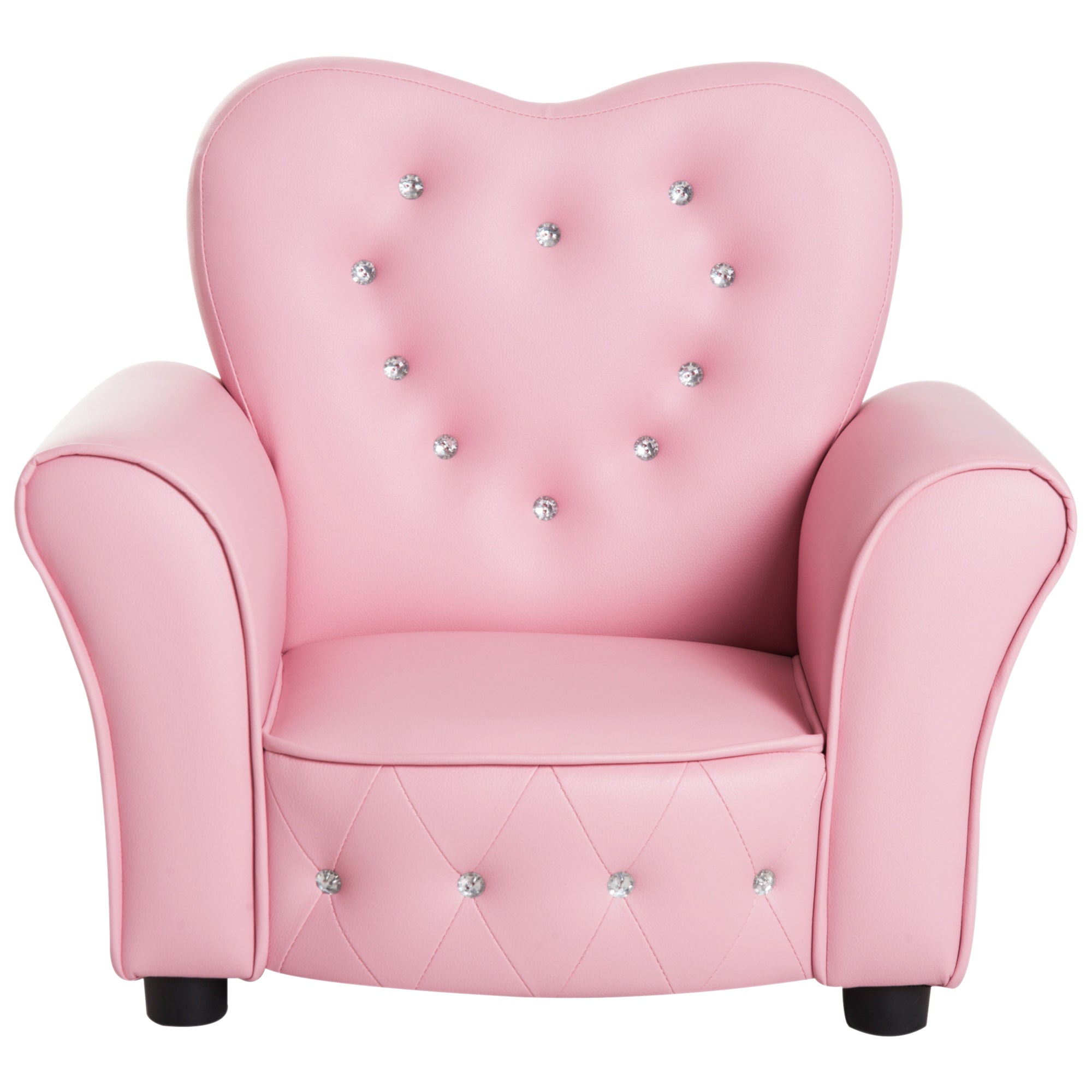 Kids Toddler Chair Sofa Children Armchair Seating Relax Playroom Seater Girl Princess Pink